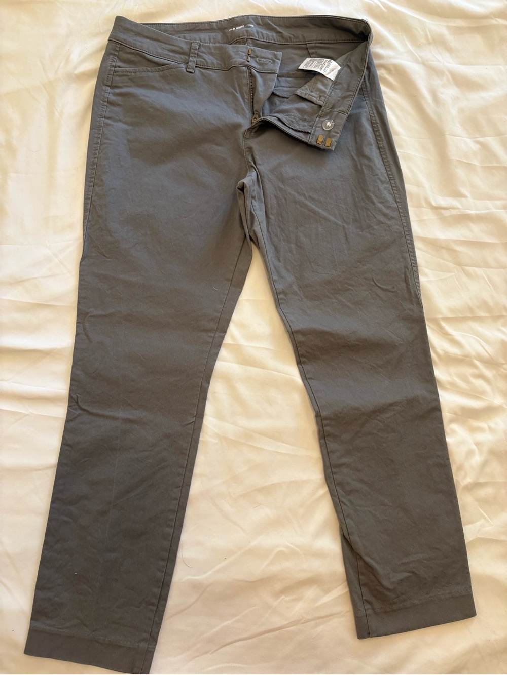 Old Navy Pixie Women’s Gray Straight Leg Pants Size 10